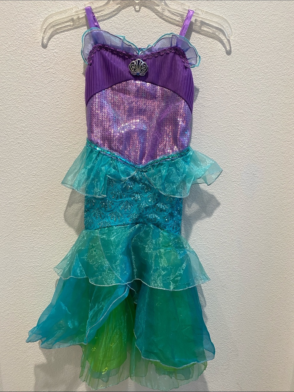 Little Mermaid Ariel Purple and Teal Mermaid Costume Dress